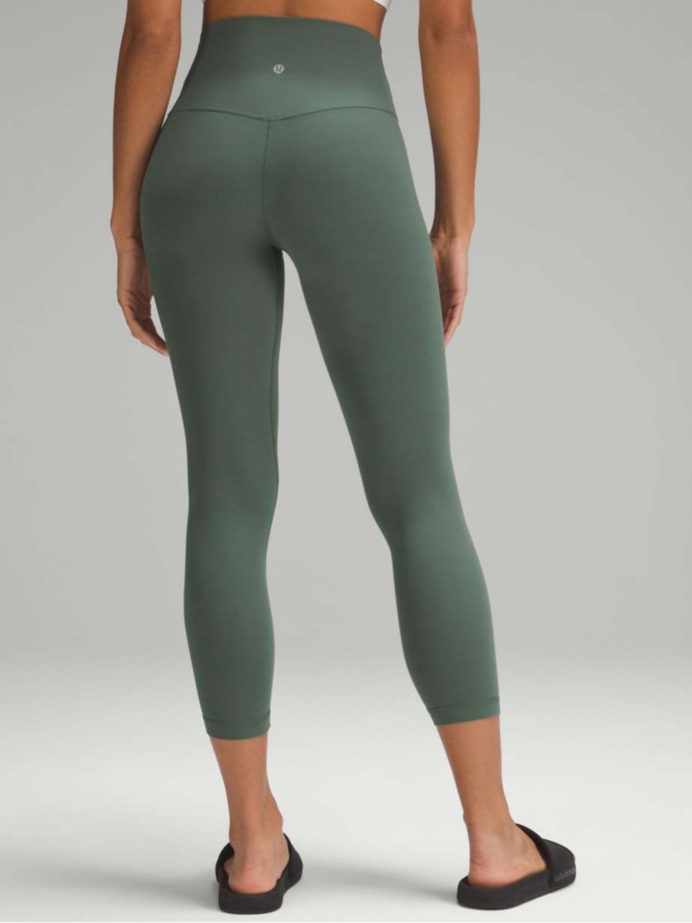 Lululemon Align High-Rise Pant 25" Dark Forest Sage Green Size 2